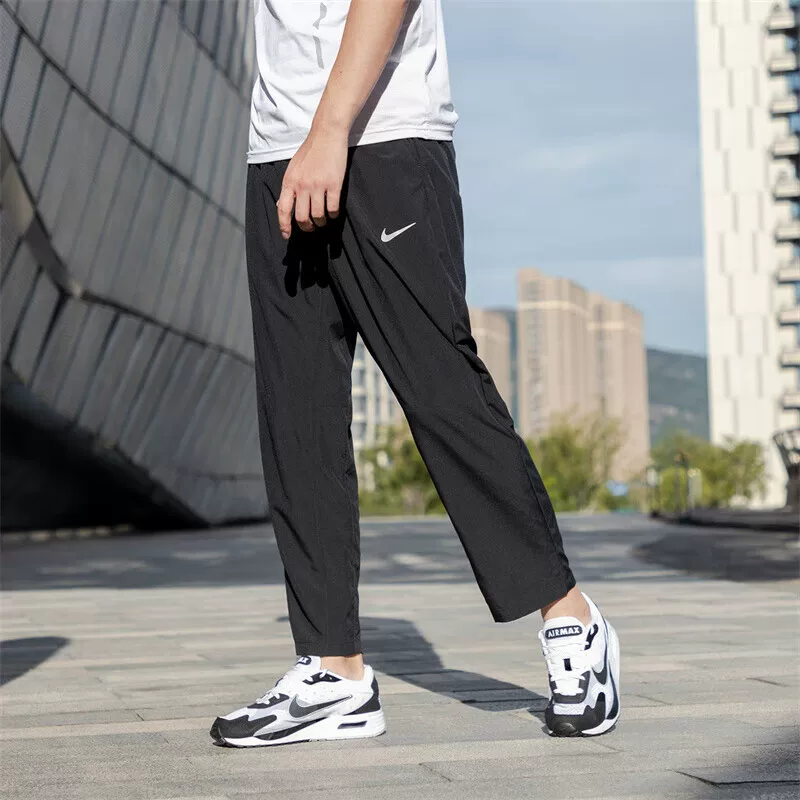 [Nike, летние тонкие дышащие быстросохнущие брюки, свободный прямой крой]