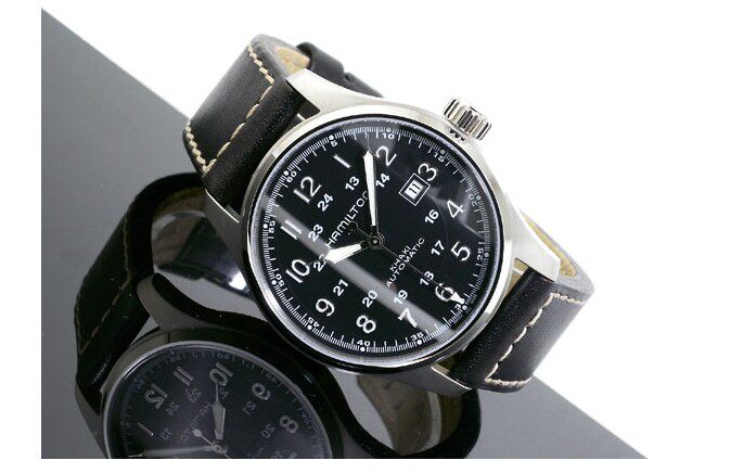 Швейцарские наручные часы 正品代购hamilton汉米尔顿男表khaki field自动机械手表h70625533