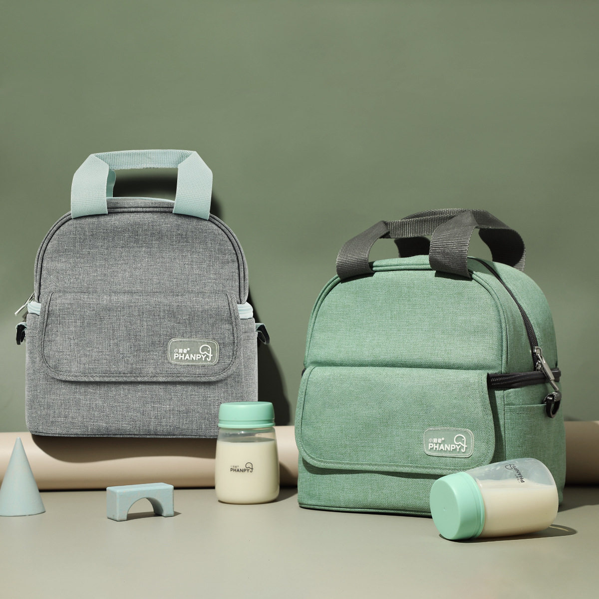 Small Elegant Elephant Storage Milk Bag Work Back Milk Bag Portable Refrigerated Insulation Bag Blue Ice Breast Milk Breast Milk Bag Refreshing God-Taobao