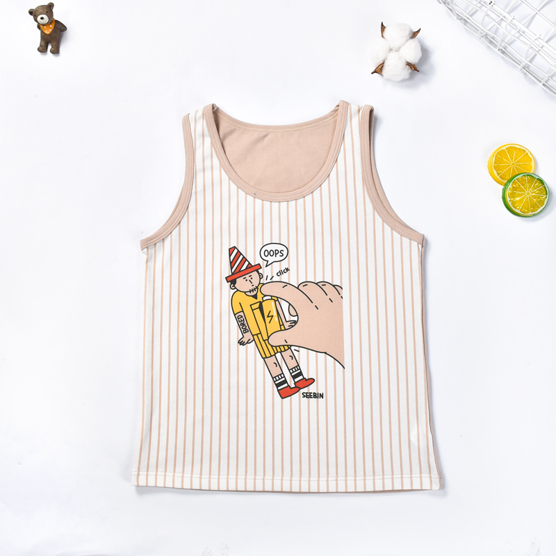 Tiến sĩ Teddy boy boy bông vest trẻ vest mặc cậu bé cậu bé lớn vest mùa hè triều mỏng.