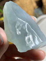 Natural A goods jadeite side material wood high ice Burmese Jade scrap sheet material brand material hanging material custom