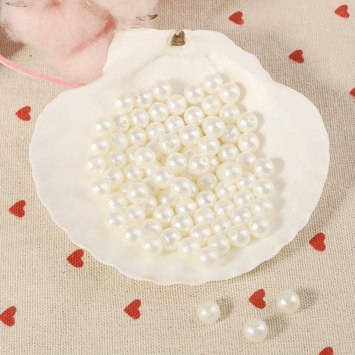 Сделай сам материал ручной работы с бисером акриловый жемчужный жемчуг с отверстиями имитация жемчужина, жемчужины и отверстия, чистый белый