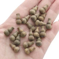 Тыква зеленая сандаловая 8х15мм диаметр отверстия около 1мм 1 шт./упак.