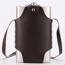 Supply outdoor portable 3 catties stainless steel kettle 64 oz stainless steel flask camping liquor bottle