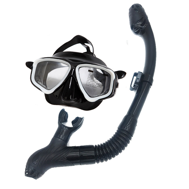 Water Pro diving mask full dry breathing tube replaceable myopia snorkeling deep diving