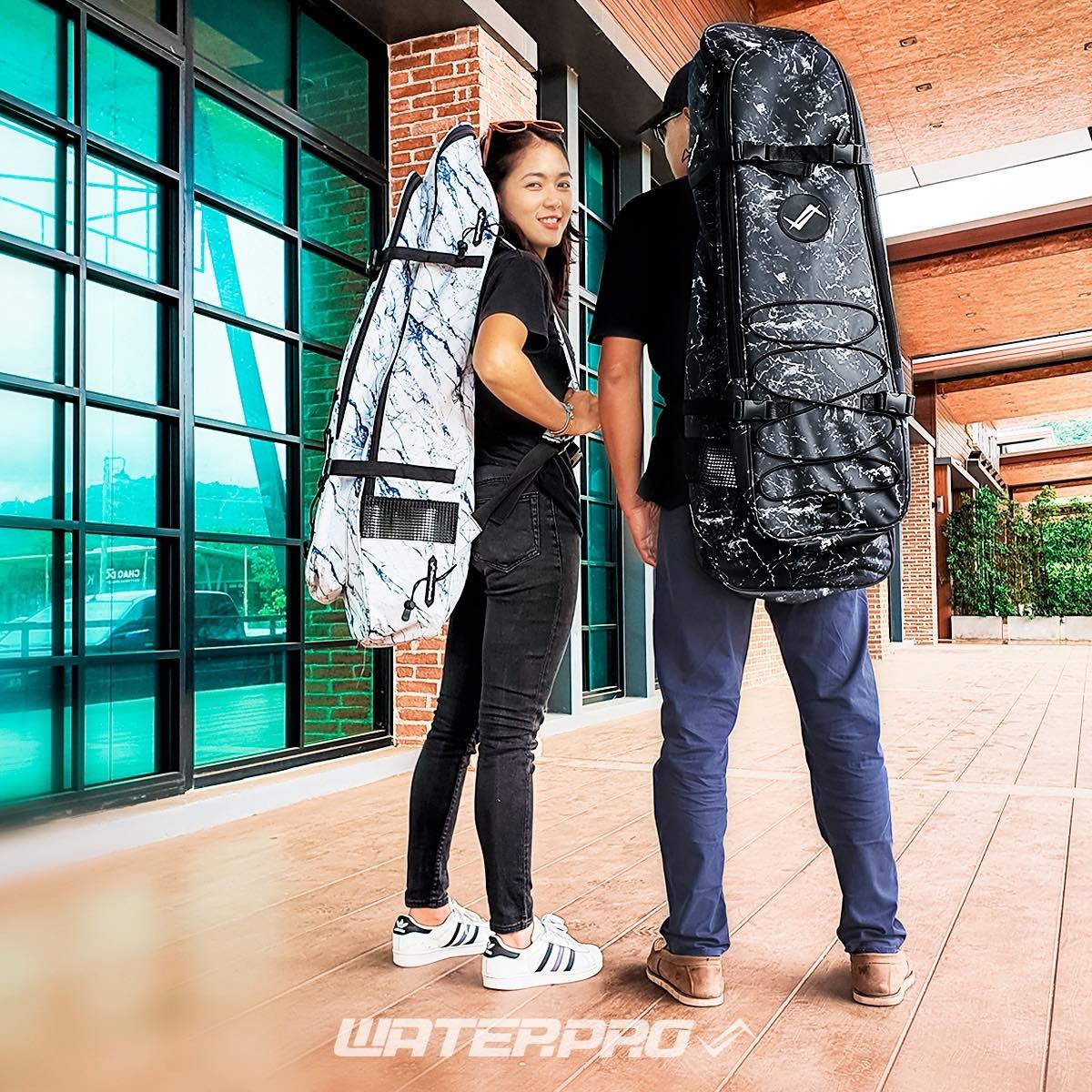 Water Pro Long Footed Webbing Bag Free Diving Water Scuba Snorkeling Triple Treasure Outfit Bag Double Shoulder Bag Wear and Fashion