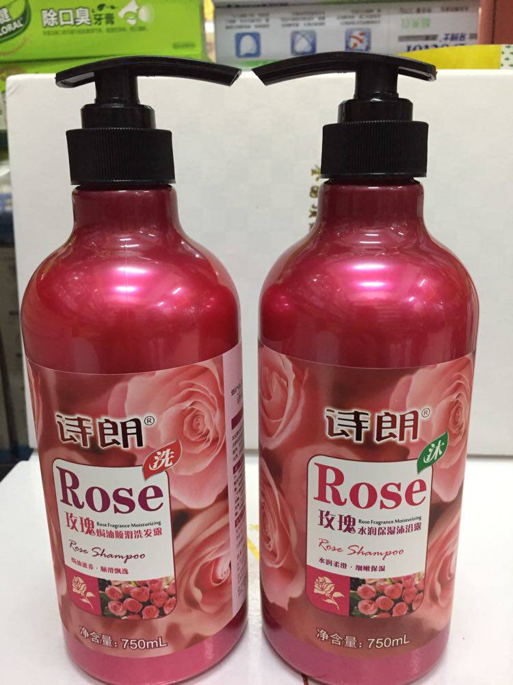Punch 3 Crown Poetry Roses Essential Oils Shampoo Bath Suit 750ml 750ml
