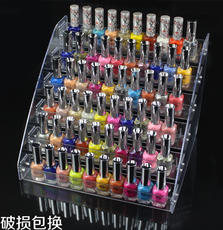 Step nail display stand Placement nail oil glue Household store goods placement shelf counter is simple