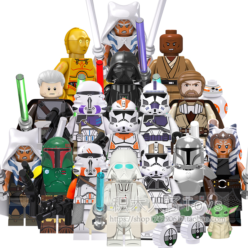 Suitable for Domestic Star Wars Minifigures Darth Vader, Ahsoka, Bb8 Robot, Clone Trooper, Building Block Toys Suitable for Domestic Star Wars Minifigures Darth Vader, Ahsoka, Bb8 Robot, Clone Trooper, Building Block Toys