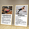 Pilates Wall Art Yoga Studio Training Classroom Wall Decoration Wallpaper Gym Fitness Studio Cultural Poster