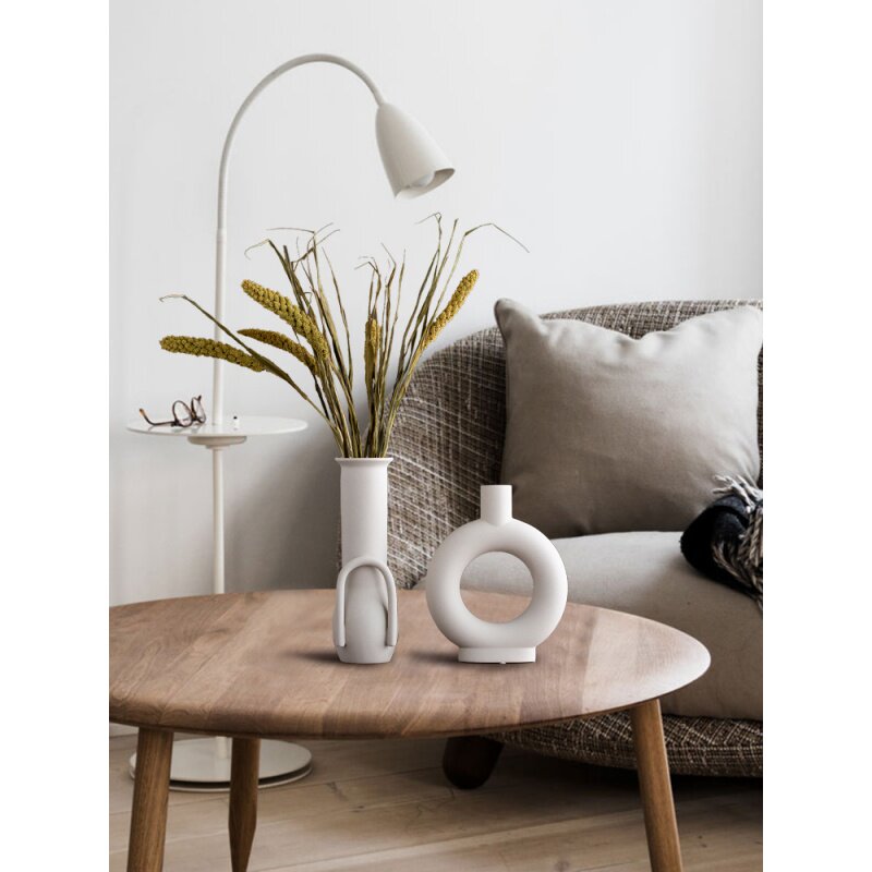 Nordic ceramic drying flower vase decoration home living room stall creative flower arrangement vase creative vase decoration craft gift decoration