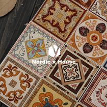 Clearance price retro tile flower piece Antique brick flower piece STAIR brick 100*100MM TO sample custom small flower brick