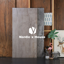 Italian LOFT Industrial Wind antique wood grain brick living room dining room non-slip floor tile Gray series 450*900