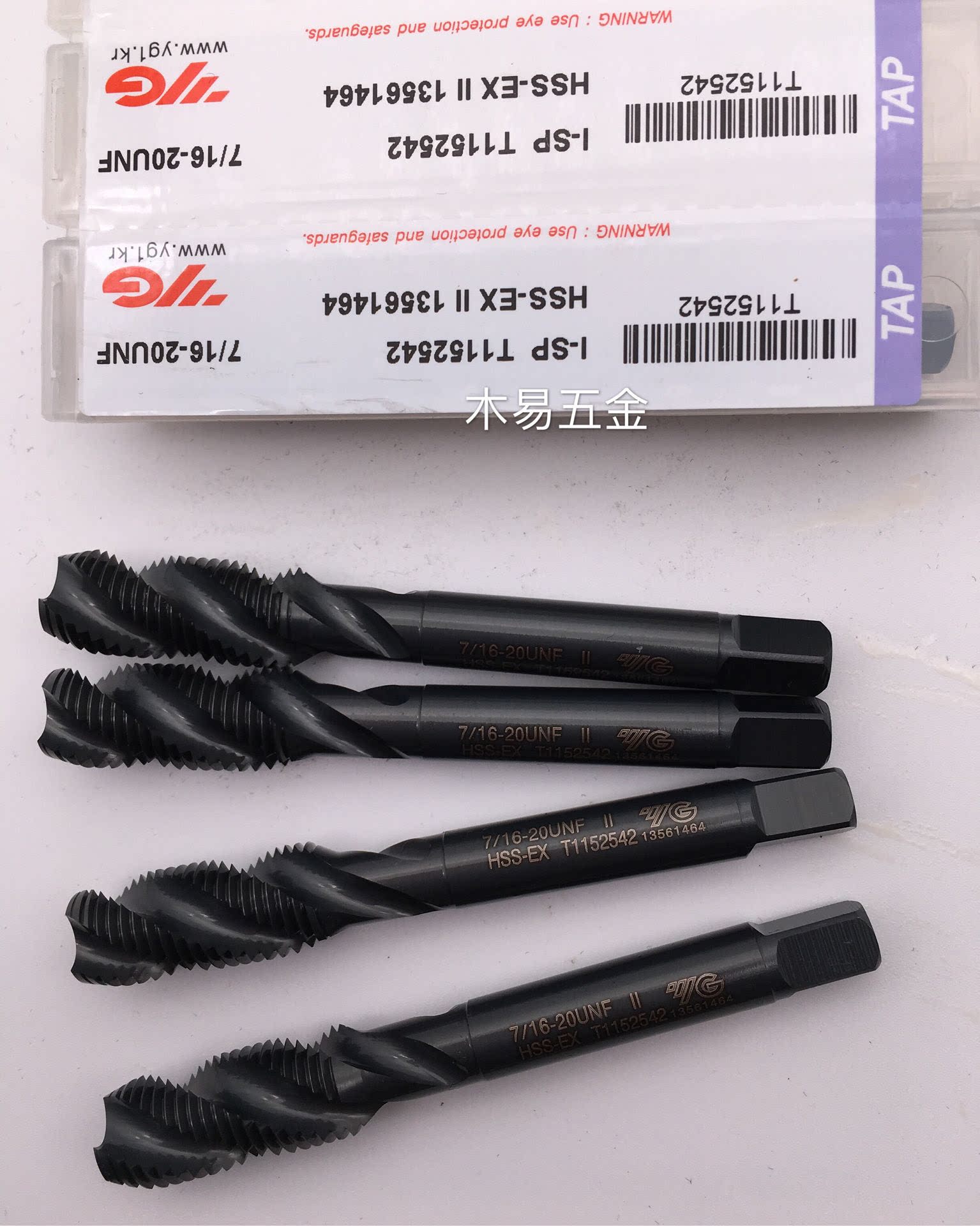 Imported South Korea YG American T1152 black screw tapping machine tapping 4-40 6-323 4-10-24 1 4 3 