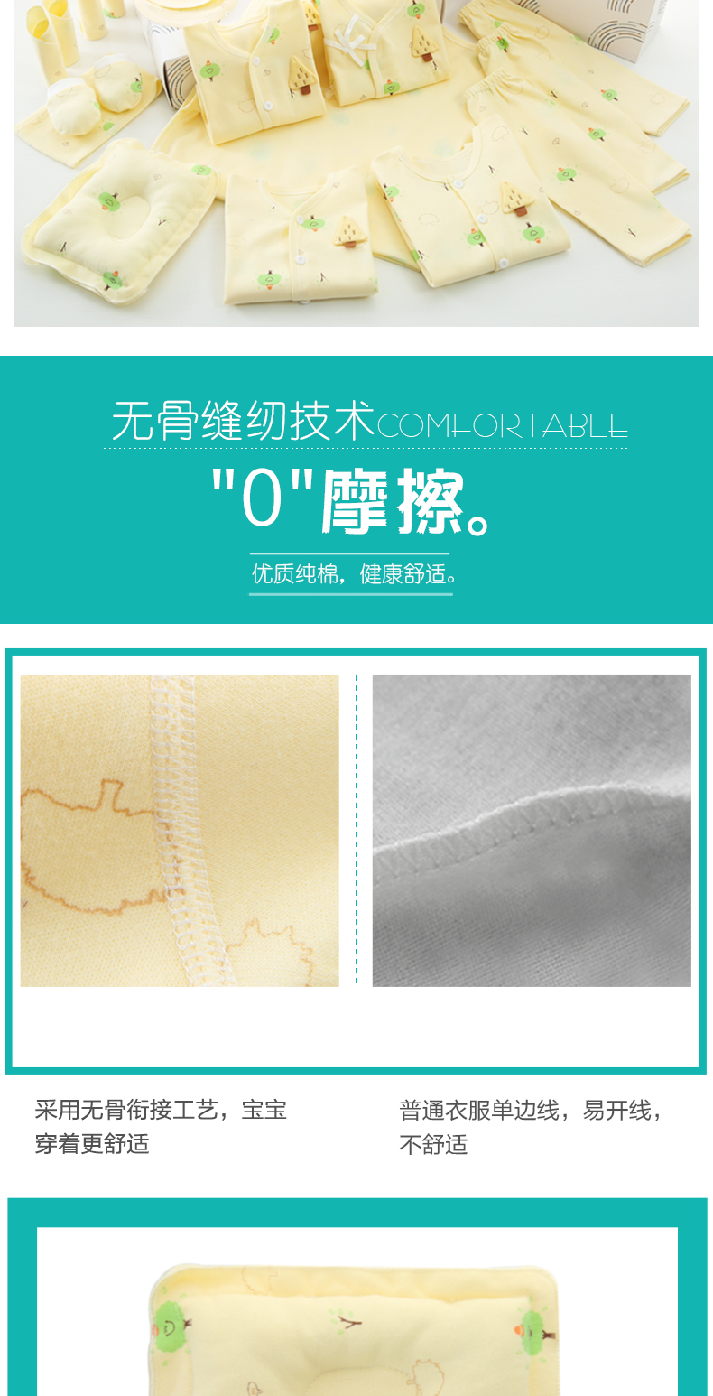 Bộ quà tặng sơ sinh cho bé Quần áo cotton 0-3 tháng 6 mùa thu đông mùa đông Đồ sơ sinh cho bé các set đồ sơ sinh đẹp 