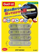 Japanese golf-it golf products golf club weight stickers