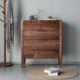 North American black walnut full solid wood chest of drawers household floor-standing storage cabinet modern simple living room table side cabinet storage