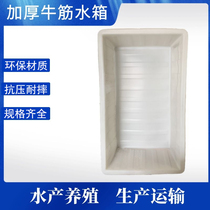 Thickened beef tendon water tank rectangular storage bucket large square bucket outdoor aquaculture box push cloth car liner direct sales
