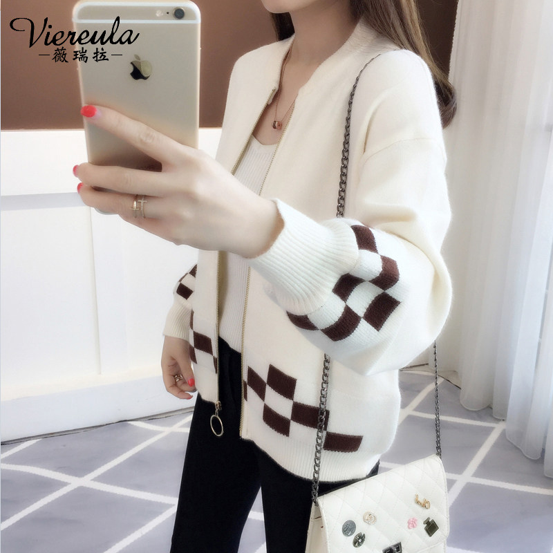 Spring and autumn clothing 2022 new women's sweater Korean version European station knitted cardigan short coat Korean version of the net red top
