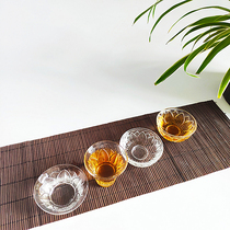 Glass tea set tea set small teacup lotus cup Kung Fu tea accessories Japanese tea cup master cup personality teacup