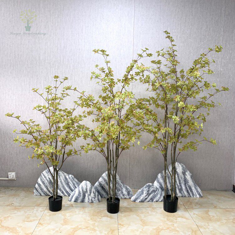 Autumn Art Thick Strokes of the Department of Simulation Plant Autumn Colors Japan Hanging Bell Courtyard Decoration Piece Mall Clothing Shop Swing