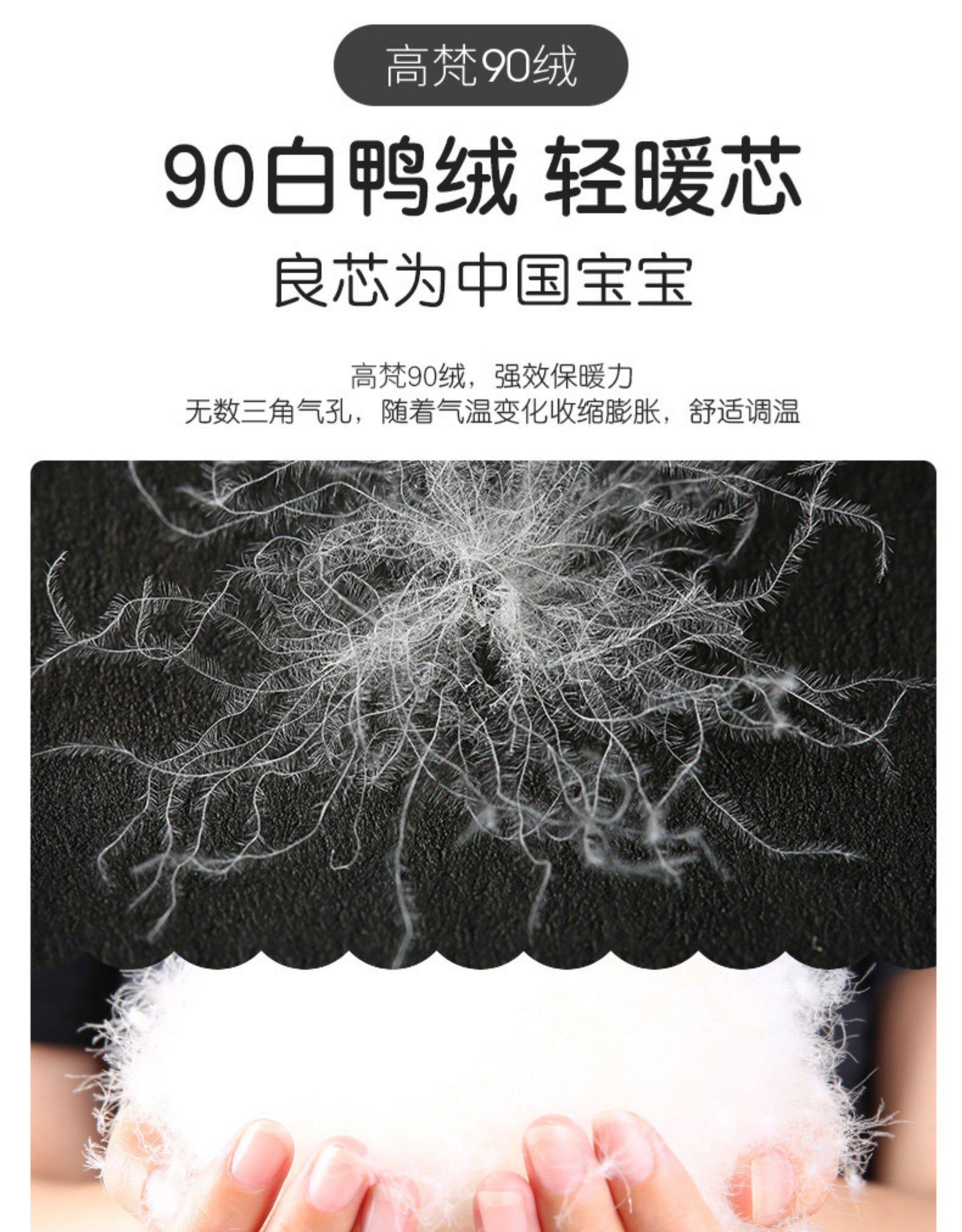 反季特价 高梵 儿童长款过膝 貂毛大领羽绒服 图3