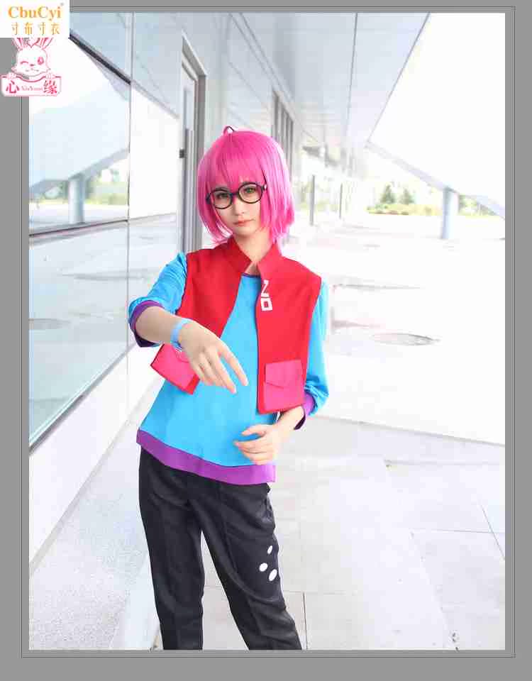 心缘cosplay 凹凸世界cos人物紫堂幻日常服男女cosplay服装假发