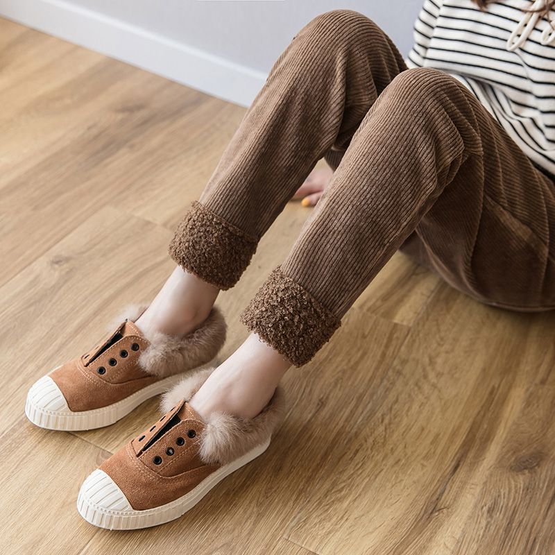 Autumn and Winter corduroy ankle-length pants