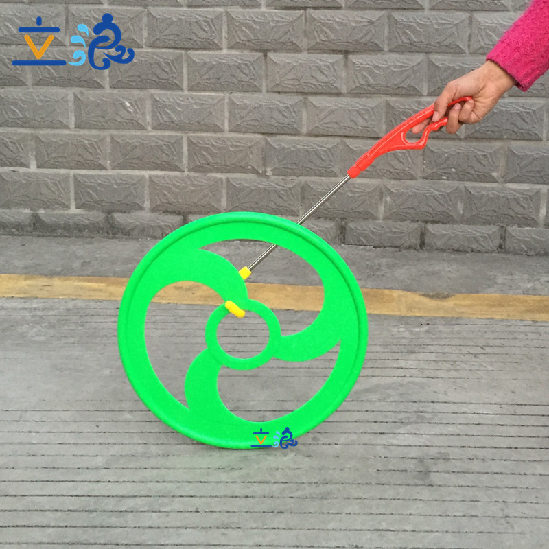 Kindergarten rolling iron ring Pushing iron ring Rolling ring Traditional plastic hot wheels Children's sensory integration training sports equipment toys