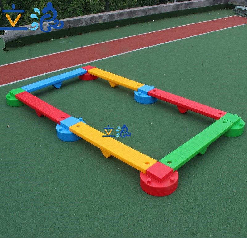 Children's sports equipment Early education Sensory integration equipment Plastic Great Wall balance beam Multi-function change sand pool plate plank bridge