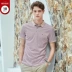 Thương hiệu nam kinh doanh áo thun ngắn tay giản dị Áo sơ mi POLO mùa hè thoáng khí thoải mái cho nam giới trẻ trung tuổi hoang dã - Polo áo phông nam có cổ Polo