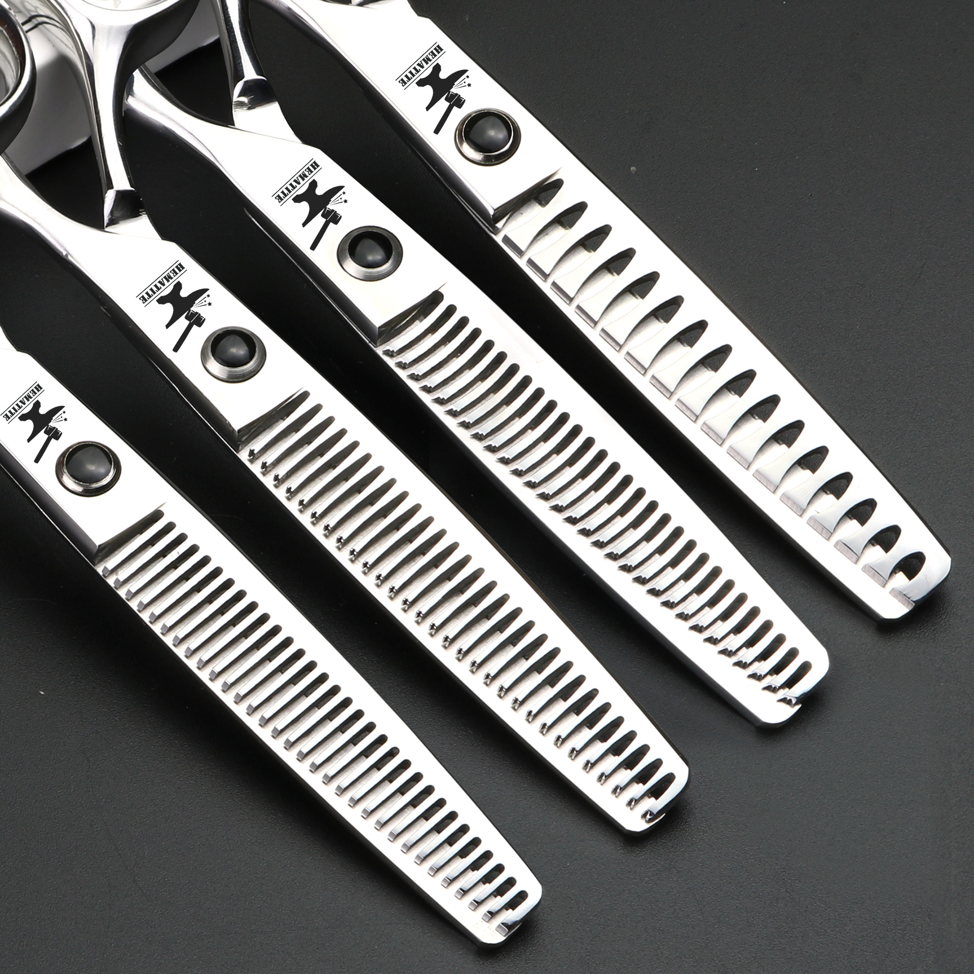 Japan imported 440C markless tooth cut haircut haircut haircut hair cut amount 10-15% thinning haircut stylist special hair clipper