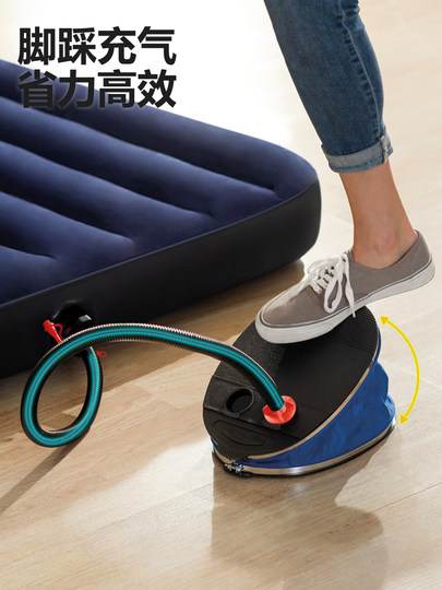 INTEX aufblasbare Fußpumpe, fußbetriebene Luftpumpe, Schwimmring, schnell aufblasender Eimer, Matratze, Gummiboot-Luftpumpe