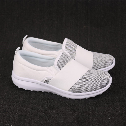Foreign Trade Clearance Fly Weaver Girl Memory Rebound Help Belt Design Lightweight Soft Sole Set Feet Lazy Shoes Walking Walking Shoes