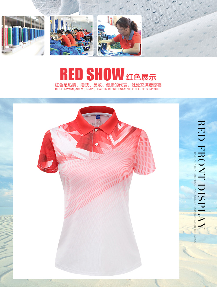 Bart áo thể thao khô nhanh Áo thun nữ tay ngắn thoáng khí Mùa hè áo polo giản dị nhóm thể thao 6122 - Áo polo thể thao áo thun polo
