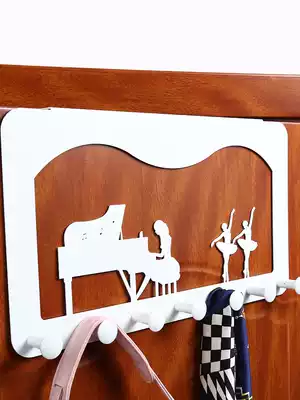 Behind the door hook hanger wall hanging punch-free hanging hook Nail-free wall door-to-door back coat clothes hook adhesive hook