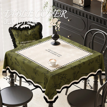 American retro square table cloth waterproof oil-proof medieval style American retro square table cloth waterproof oil-proof medieval style