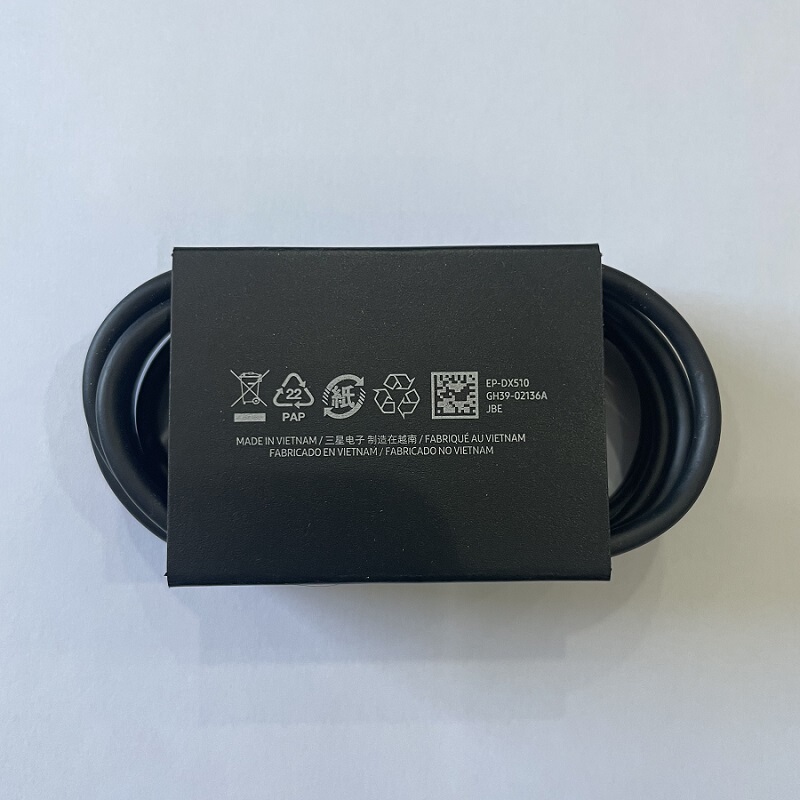 samsung Original Dual Type-C Interface Mobile Phone Data Cable Charging Cable 5A Cable for Accelerated Charging 1.8m Supports Fast Charging Data Cable for Mobile Phones and Tablets Usb-C Interface