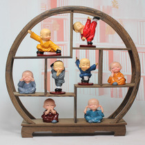 Zen Buddhist little monk Kung Fu Monk ornaments Home decorations Crafts Living room study Bedroom furnishings
