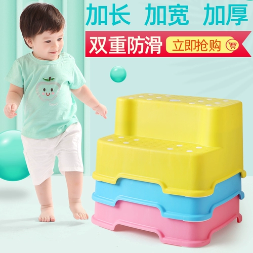 Детская гигиеническая двухэтажная нескользящая стремянка