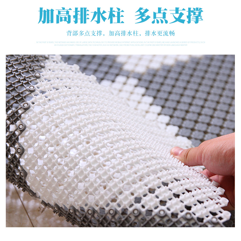 Lê sàn lúa mì khảm tắm thảm không trơn trượt thảm lát phòng tắm vòi sen tắm nhà vệ sinh pad không thấm mat - Thảm sàn thảm ghép xốp