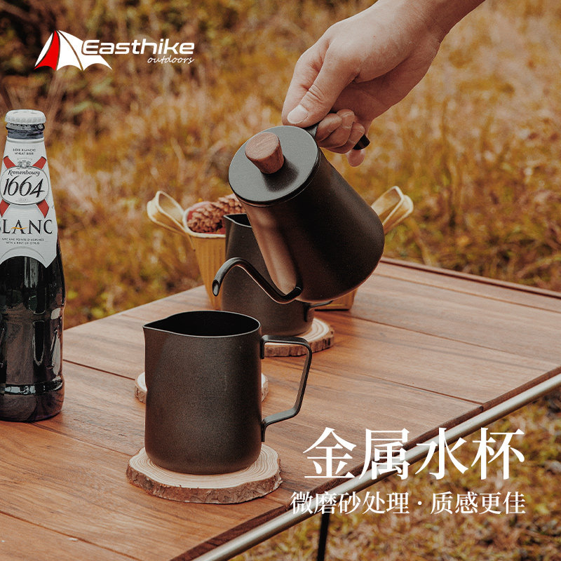 Yueke single-layer lightweight folding pure titanium cup coffee cup outdoor camping Cup light teacup mug mug mug