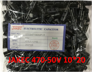 JAKEC New aluminium electrolytic capacitor 50V470UF 50V 470UF 10 * 20 250PCS Package = 46 5 yuan