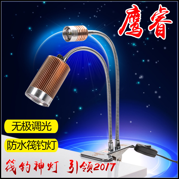 Eagle Raft Fishing light Lure Light Bulbs single head Double headlights Adjustable Light Double Light Source Polyfish