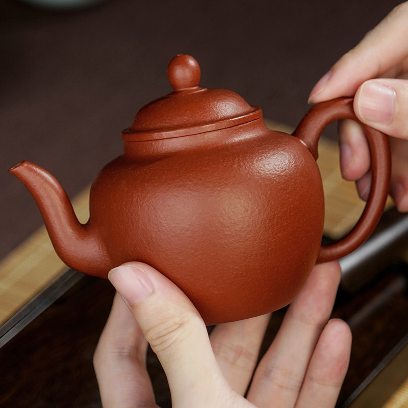 Chu Clay Palace Lamp Pot Purple Sand Pot Pure Handmade Retro Teapot Ceramic Single Pot Kongfu Tea With Pleasant Virtuoso Liu Yadong