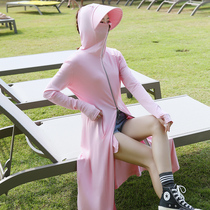 Sunscreen shawl mask Womens summer UV protection long brim sunscreen coat sunshade mask veil riding