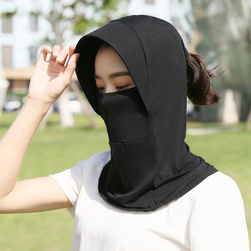 Sun protection hat children summer sun hat anti UV veil riding electric car for car cover full face mask mask neck guard