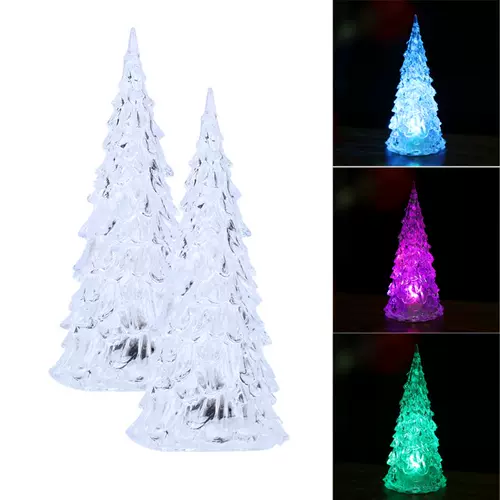 Радужная рождественская елка ночной свет Акриловой светодиодный праздничный свет