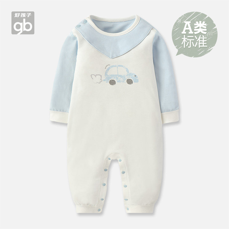 gb Good boy Children's clothing Summer birth baby one-piece Men and women baby one-piece baby romper climbing clothes Spring and Autumn