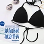 Beach bikini tam giác cup bra girl ren đồ lót cotton mỏng tập hợp màu rắn không vòng thép full cup áo lót k dây